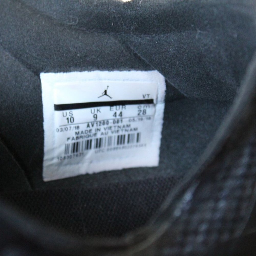 NIKE Jordan 88 Racer Running Shoe Black AV1200-001 Men's Size 10 H13001 - Picture 10 of 11